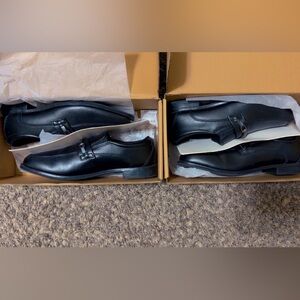 Classic Black Little Boys Dress Shoes